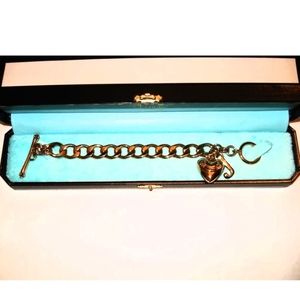 Juicy Couture  Gold Charm Heart Bracelet